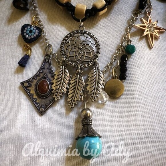 Multi charms necklace - Picture 2 of 5